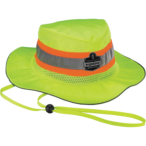 Chapeau de soleil de garde forestier de refroidissement en microfibre Chill-Its 8935MF, 2T-grand/3T-grand, Lime haute visibilit&eacute; Moffatt Supply & Specialties