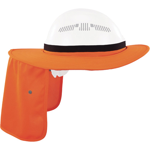 Chill-Its 6661 Universal Hard Hat Brim with Neck Shade, Hi-Vis Orange Moffatt Supply & Specialties