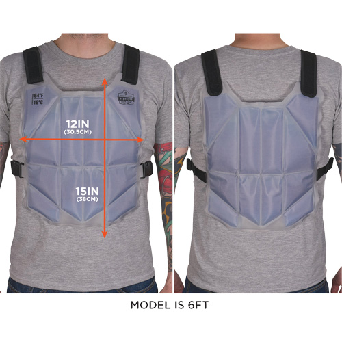 Chill-Its 6210 Phase Change Cooling Vest, One Size, Blue Moffatt Supply & Specialties