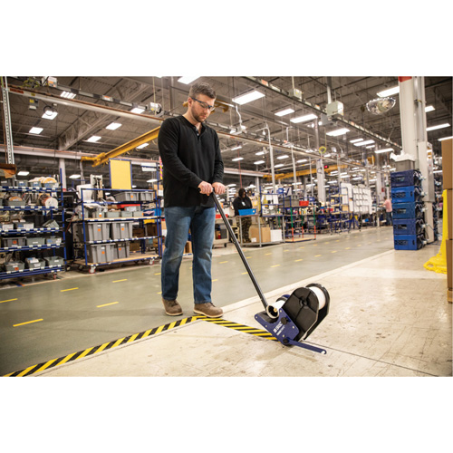 ToughStripe&reg; Max Floor Marking Tape, 2" x 100', Polyester, Black and Yellow Moffatt Supply & Specialties