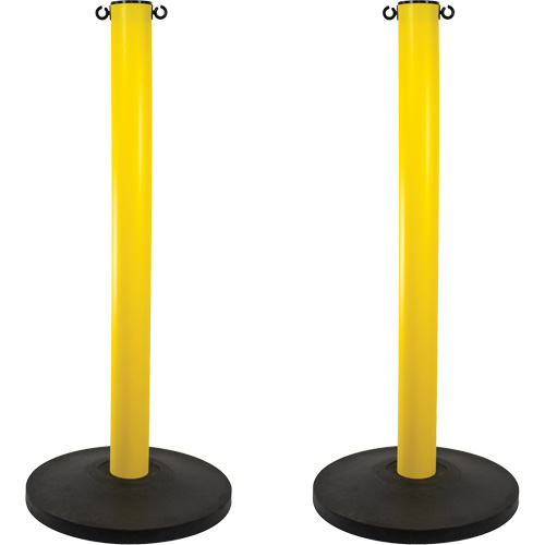 Montant industriel, Hauteur de 37", Jaune Moffatt Supply & Specialties