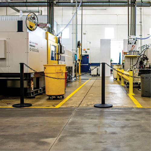 Montant industriel, Hauteur de 37", Rouge Moffatt Supply & Specialties