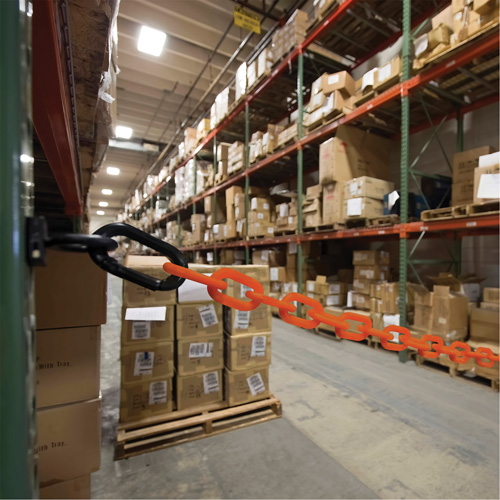 Magnetic Chain Barrier Warehouse Kit, Orange Moffatt Supply & Specialties