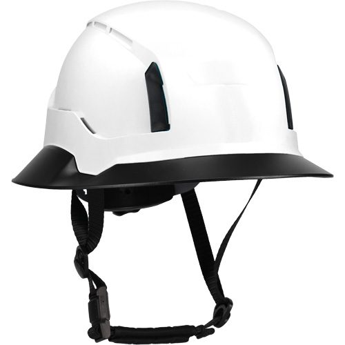 Wide Clip-On Full Brim for RZRBack Climbing Helmet, White Moffatt Supply & Specialties