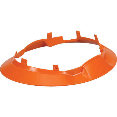 Bordure large compl&egrave;te &agrave; agrafe pour casque d'alpiniste RZRBack, orange brûl&eacute;e Moffatt Supply & Specialties