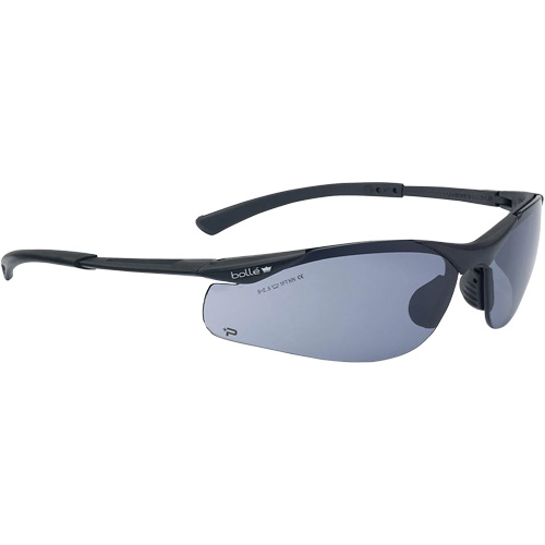 Contour BSSI Safety Glasses, Brown/Smoke Lens, Anti-Fog/Anti-Scratch, ANSI Z87+ Moffatt Supply & Specialties