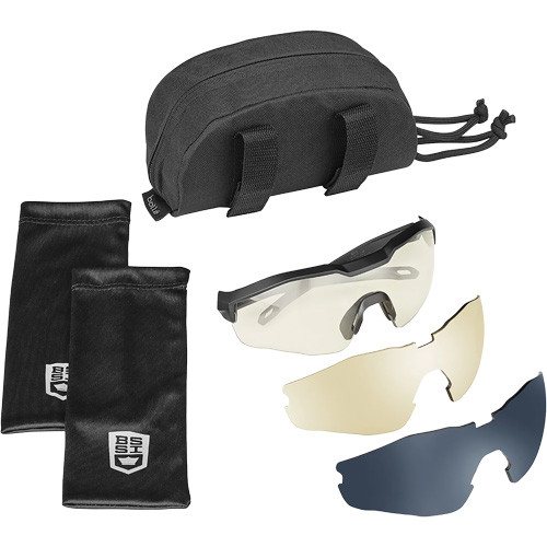 MY6 Safety Glasse Eyeshield Kit, Clear/Copper/Smoke Lens, Anti-Fog/Anti-Scratch, ANSI Z87+ Moffatt Supply & Specialties