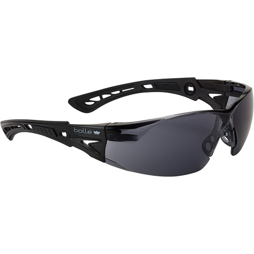 Lunettes de s&eacute;curit&eacute; Rush + Petit BSSI, Lentille Fum&eacute;e/Gris, Antibu&eacute;e/Anti-&eacute;gratignures, ANSI Z87+ Moffatt Supply & Specialties