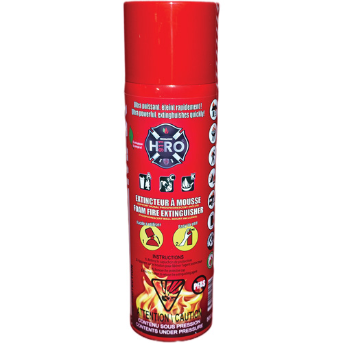 Extincteur Hero 911 sans PFAS, ACK, Capacit&eacute; 500 ml Moffatt Supply & Specialties