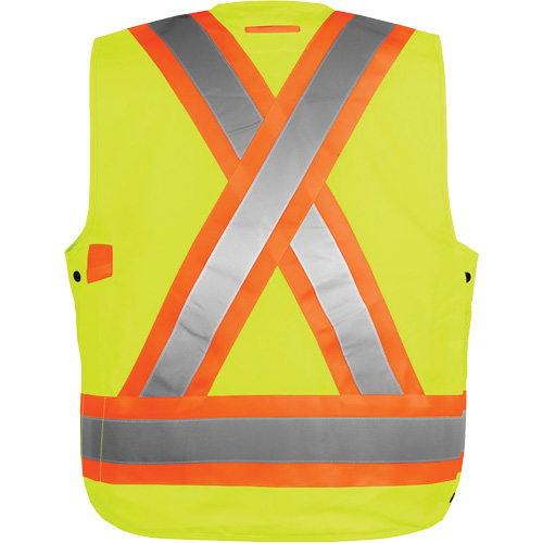 Veste haute visibilit&eacute; pour arpenteur, Orange haute visibilit&eacute;, 5T-Grand, Polyester Moffatt Supply & Specialties