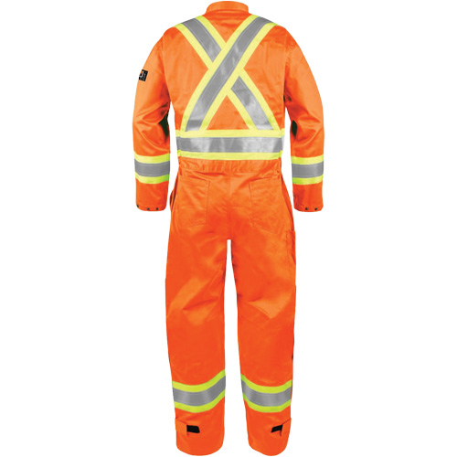 High-Visibility Fire-Resistant Coveralls, Size Large, Orange Moffatt Supply & Specialties