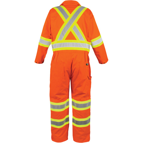 High-Visibility Unlined Coveralls, Medium, High Visibility Orange Moffatt Supply & Specialties
