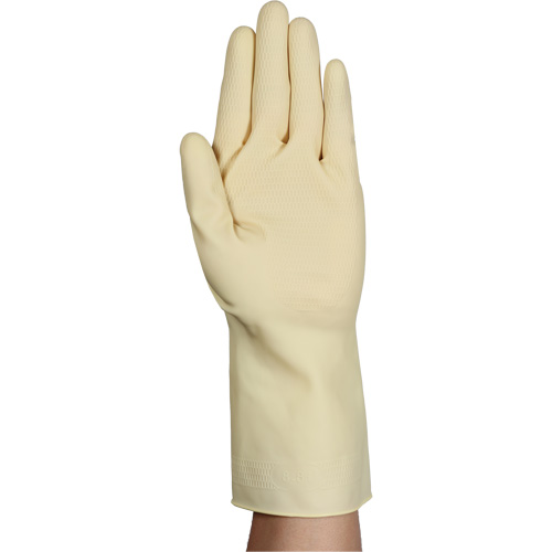 AlphaTec&reg; 87-137 Lightweight Natural Gloves, Size 8, 11.8" L, Rubber Latex, 16-mil Moffatt Supply & Specialties
