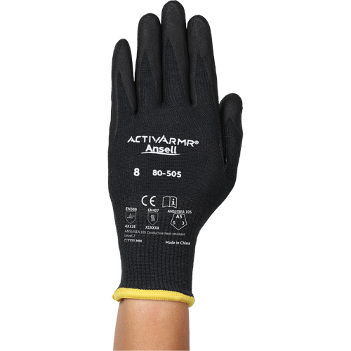 Gants r&eacute;sistants &agrave; la chaleur conductrice et &agrave; la coupe ActivArmr 80-505, Taille 11, Calibre 13, Rev&ecirc;tement Mousse de nitrile, Enveloppe en Kevlar/Intercept, ASTM ANSI niveau A5/EN 388 niveau E Moffatt Supply & Specialties