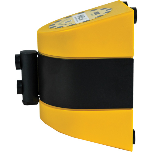Syst&egrave;me de barri&egrave;re de s&eacute;curit&eacute; HAZLOK, Plastique, Fixation magn&eacute;tique, 30', Ruban Noir et jaune Moffatt Supply & Specialties