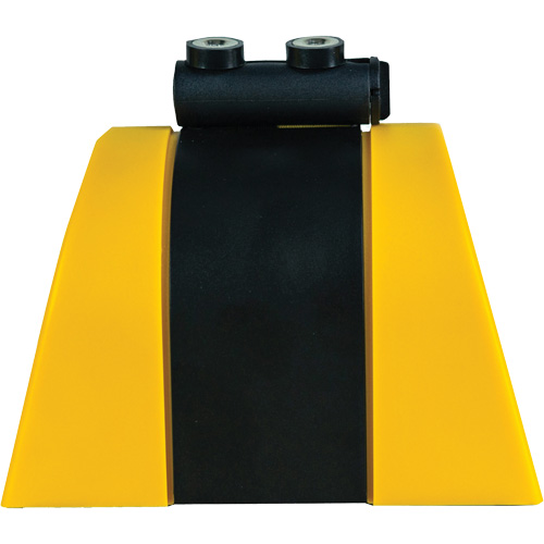 Syst&egrave;me de barri&egrave;re de s&eacute;curit&eacute; HAZLOK, Plastique, Fixation magn&eacute;tique, 30', Ruban Noir et jaune Moffatt Supply & Specialties