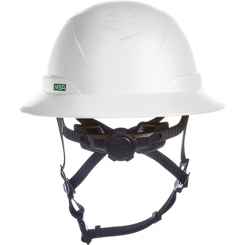 V-Gard H2&reg; Full Brim Safety Helmet, Ratchet Suspension, Non-Vented Moffatt Supply & Specialties