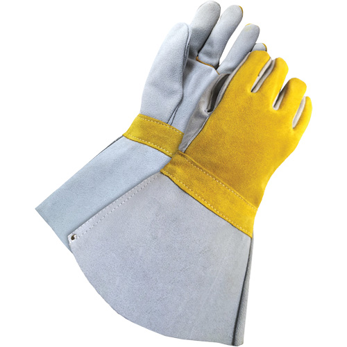 Soudeur doubl&eacute; avec poignet de 5", Cuir de vache refendu, Taille Taille unique Moffatt Supply & Specialties