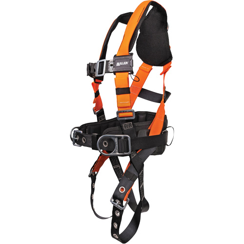 Harnais complet pour entrepreneur Miller Titan avec connecteur PFL/SRL et coussin lombaire, Certifi&eacute;e CSA, Classe AP, 3T-Grand, Cap. 420 lb Moffatt Supply & Specialties