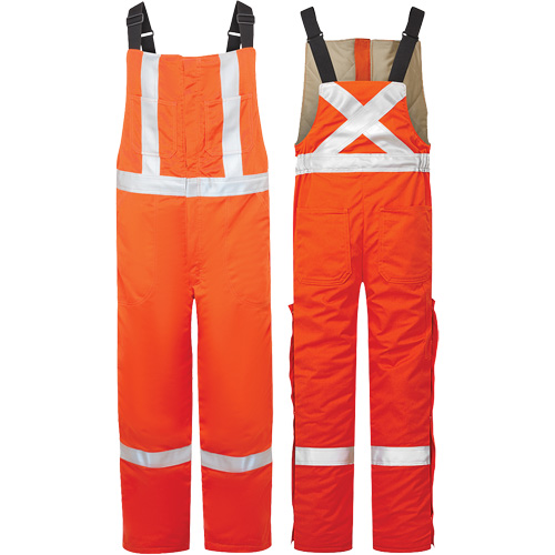Salopette isol&eacute;e haute visibilit&eacute; de 9 oz Avenger, style 525, Hommes, Moyen (grande taille), Orange Moffatt Supply & Specialties