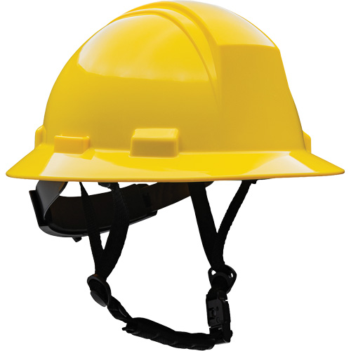 Kilimanjaro Full Brim Safety Helmet with HDPE Shell, Meets CSA Type 2, Ratchet Suspension, Non-Vented Moffatt Supply & Specialties
