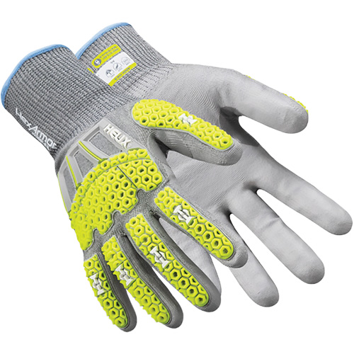 Gants antichocs Helix 3013IMP, 7/Petit, Paume en PEHP, Poignet &eacute;lastique Moffatt Supply & Specialties