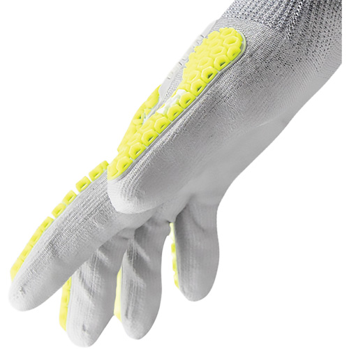 Gants antichocs Helix 3013IMP, 7/Petit, Paume en PEHP, Poignet &eacute;lastique Moffatt Supply & Specialties