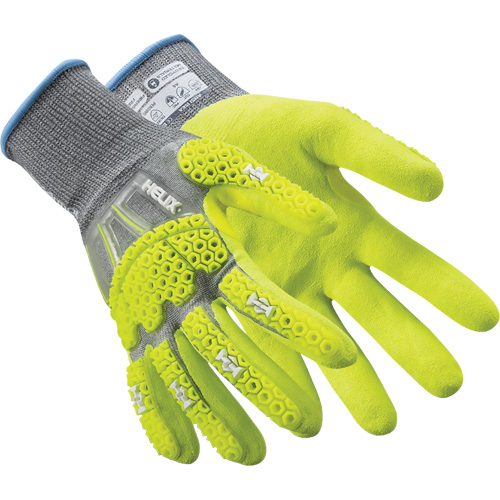 Gants antichocs Helix 3014IMP, 6/T-petit, Paume en PEHP, Poignet &eacute;lastique/Poignet en tricot Moffatt Supply & Specialties