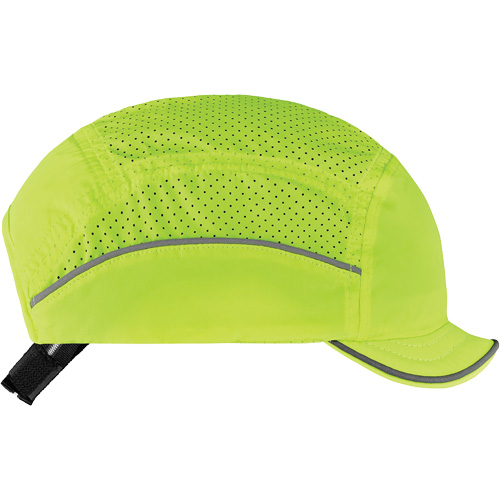 Skullerz 8955 Lightweight Bump Cap Hat with Micro Brim, High Visibility Lime Green Moffatt Supply & Specialties