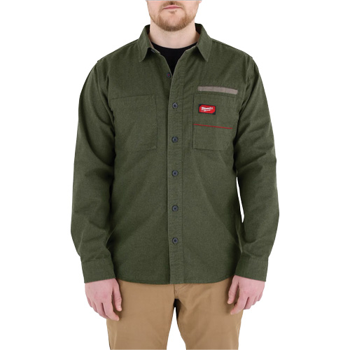 GRIDIRON Flannel Shirt, Men's, 2X-Large, Green Moffatt Supply & Specialties