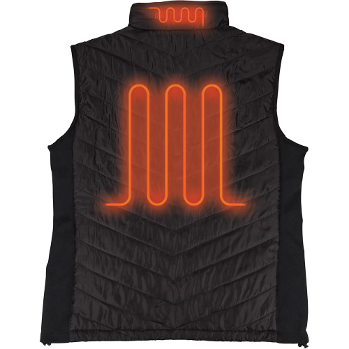 N-Ferno&reg; Rechargeable Heated Vest with Battery Power Bank, Men's/Unisex/Women's, X-Large, Black Moffatt Supply & Specialties