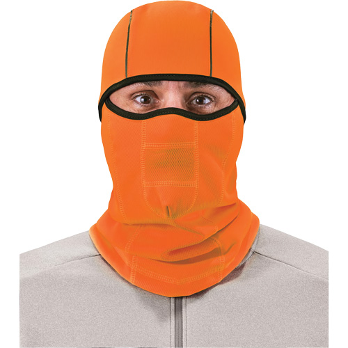 N-Ferno&reg; Wind-Proof & Hinged Balaclava Face Mask, Fleece, Orange Moffatt Supply & Specialties