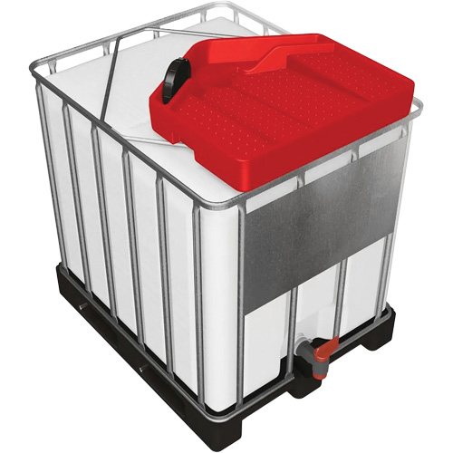 Large 3.9 Gal. Red Chemically-Resistant Polyethylene IBC Funnel Moffatt Supply & Specialties