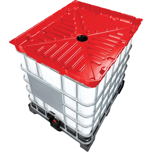 Full Size 30 Gal. Red Chemically-Resistant Polyethylene IBC Funnel Moffatt Supply & Specialties