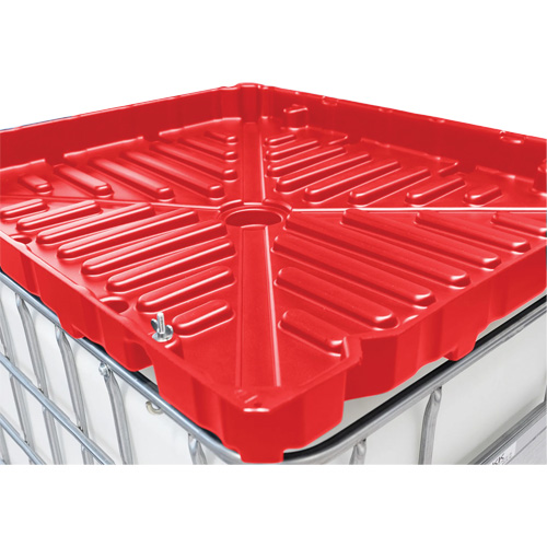 Full Size 30 Gal. Red Chemically-Resistant Polyethylene IBC Funnel Moffatt Supply & Specialties