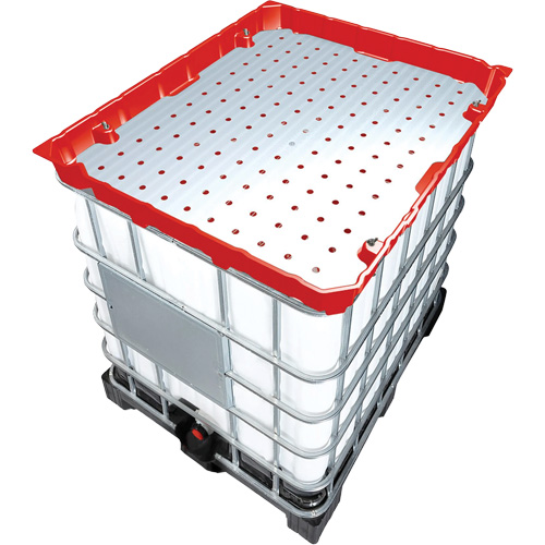 Ensemble dentonnoir GRV rouge pleine grandeur de 30 gal Moffatt Supply & Specialties