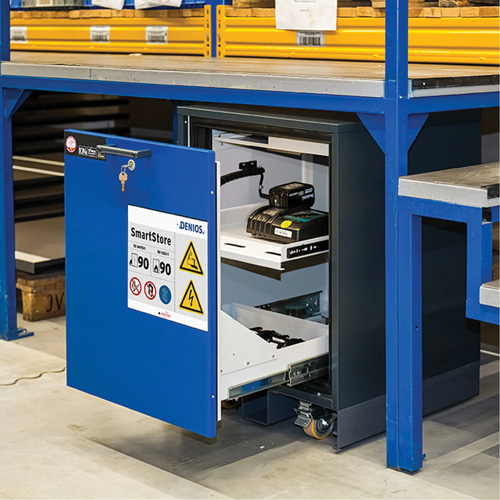 Lithium-ion Storage Under Bench with 90-Minute Fire Resistance Moffatt Supply & Specialties