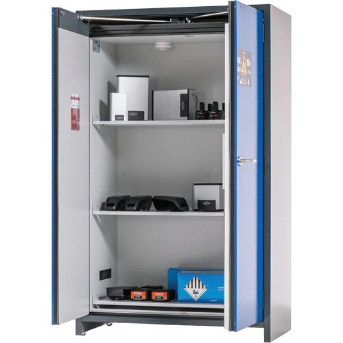 Armoire dentreposage de batteries lithium-ion avec recharge int&eacute;gr&eacute;e et r&eacute;sistance au feu de 90 minutes Moffatt Supply & Specialties