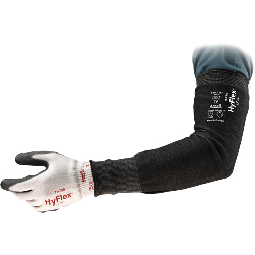 HyFlex 11-250 Cut-Resistant Sleeve, Intercept, 18", ASTM ANSI Level A3, Black Moffatt Supply & Specialties