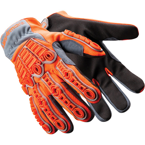 Gants  de travail Chrome SLT 4079IMP, 6/T-petit, Paume en PEHP, Poignet &eacute;lastique/Boucle et crochet Moffatt Supply & Specialties