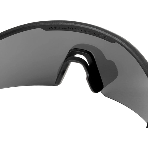Wraparound Safety Glasses with Dual Coat Lens, Red/Mirror Lens, Anti-Scratch/Polarized, ANSI Z87+/Meets/Exceeds CSA Z94.3 Moffatt Supply & Specialties