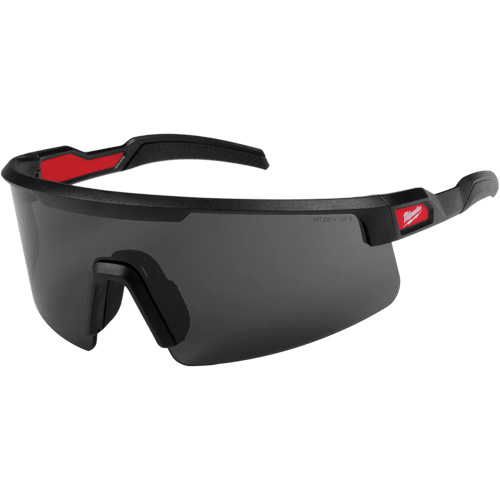Wraparound Safety Glasses, Black Lens, Anti-Scratch, ANSI Z87+/Meets/Exceeds CSA Z94.3 Moffatt Supply & Specialties