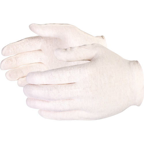 Heavyweight Jersey Inspector Gloves, Poly/Cotton, Hemmed Cuff, Men's Moffatt Supply & Specialties