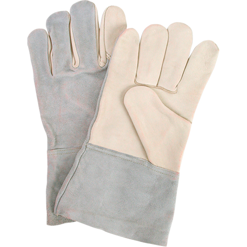 Standard-Duty Work Gloves, Large, Grain Cowhide Palm Moffatt Supply & Specialties