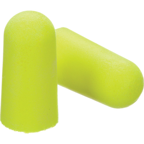 Bouchons d'oreilles n&eacute;on jaune E-A-Rsoft, Vrac - Sac en poly Moffatt Supply & Specialties