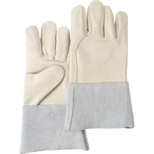 Standard-Duty Work Gloves, Large, Grain Cowhide Palm Moffatt Supply & Specialties