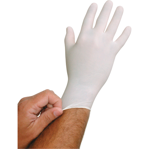 Gants jetables BioTek, Petit, Latex, 6 mils, Poudr&eacute;s, Blanc Moffatt Supply & Specialties