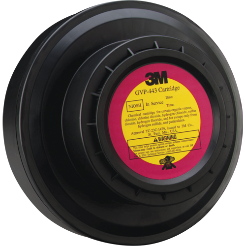 Cartouche pour appareils de protection respiratoire (APR) &agrave; &eacute;puration d'air motoris&eacute;, Gaz acide/Vapeur organique, Paquet de 1 Moffatt Supply & Specialties