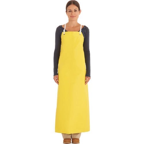 Reinforced Heavy-Duty Apron, Neoprene, 45" L x 35" W, Yellow Moffatt Supply & Specialties