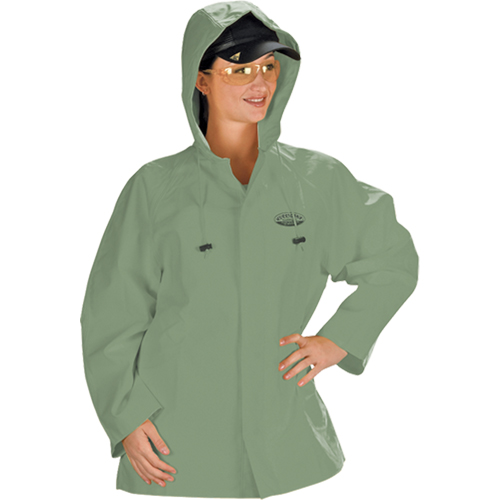 Hurricane Flame Retardant/Oil Resistant Rain Suits - Jacket, 4X-Large, Green Moffatt Supply & Specialties